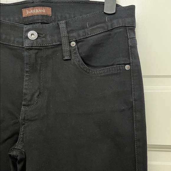 James Jeans Twiggy Black Clean II Jet Black Denim Dry Aged Jeans - Size 28 - Picture 5 of 13